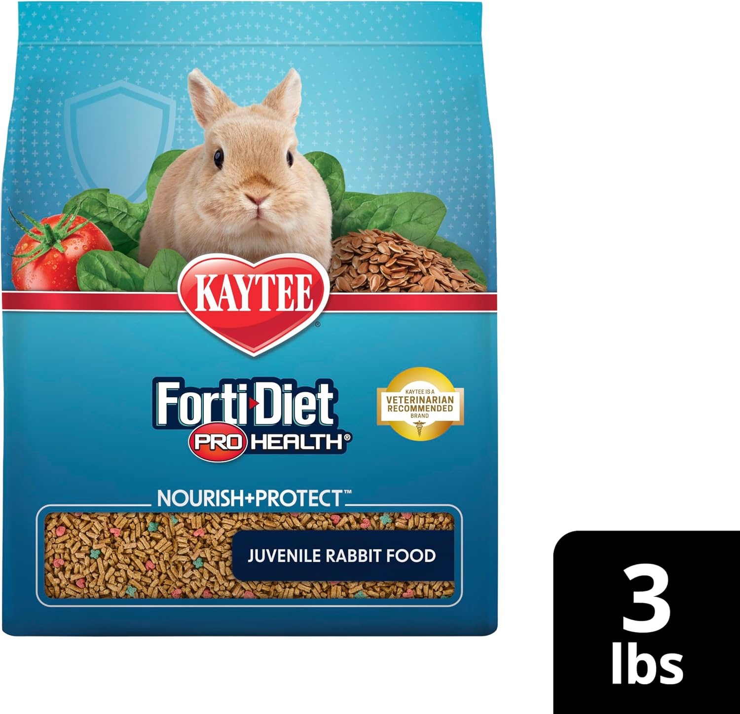 image:imageKaytee FortiDiet Pro Health NourishProtect Juvenile Rabbit Food Comprehensive Nutrition Backed by Science Digestive Health Immune Support 3 Pounds3 Pound Pack of 1