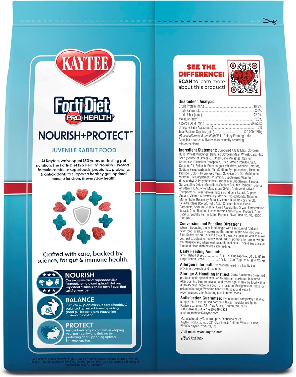 image:imageKaytee FortiDiet Pro Health NourishProtect Juvenile Rabbit Food Comprehensive Nutrition Backed by Science Digestive Health Immune Support 3 Pounds3 Pound Pack of 1