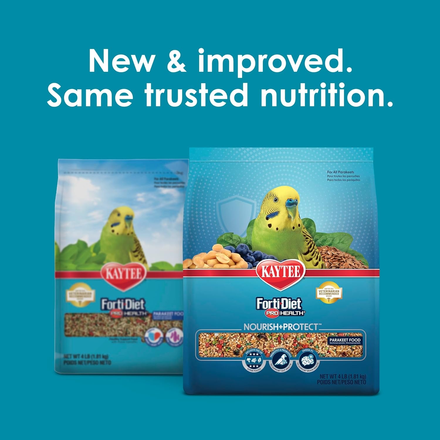 image:imageKaytee FortiDiet Pro Health NourishProtect Parakeet Food 4 Pounds64 Ounce Pack of 2
