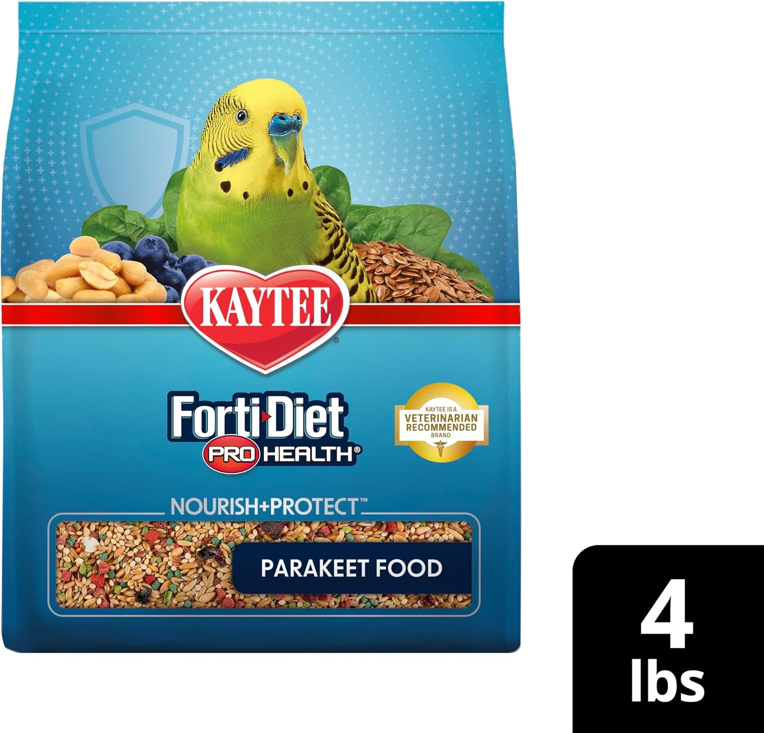 image:imageKaytee FortiDiet Pro Health NourishProtect Parakeet Food 4 Pounds64 Ounce Pack of 2