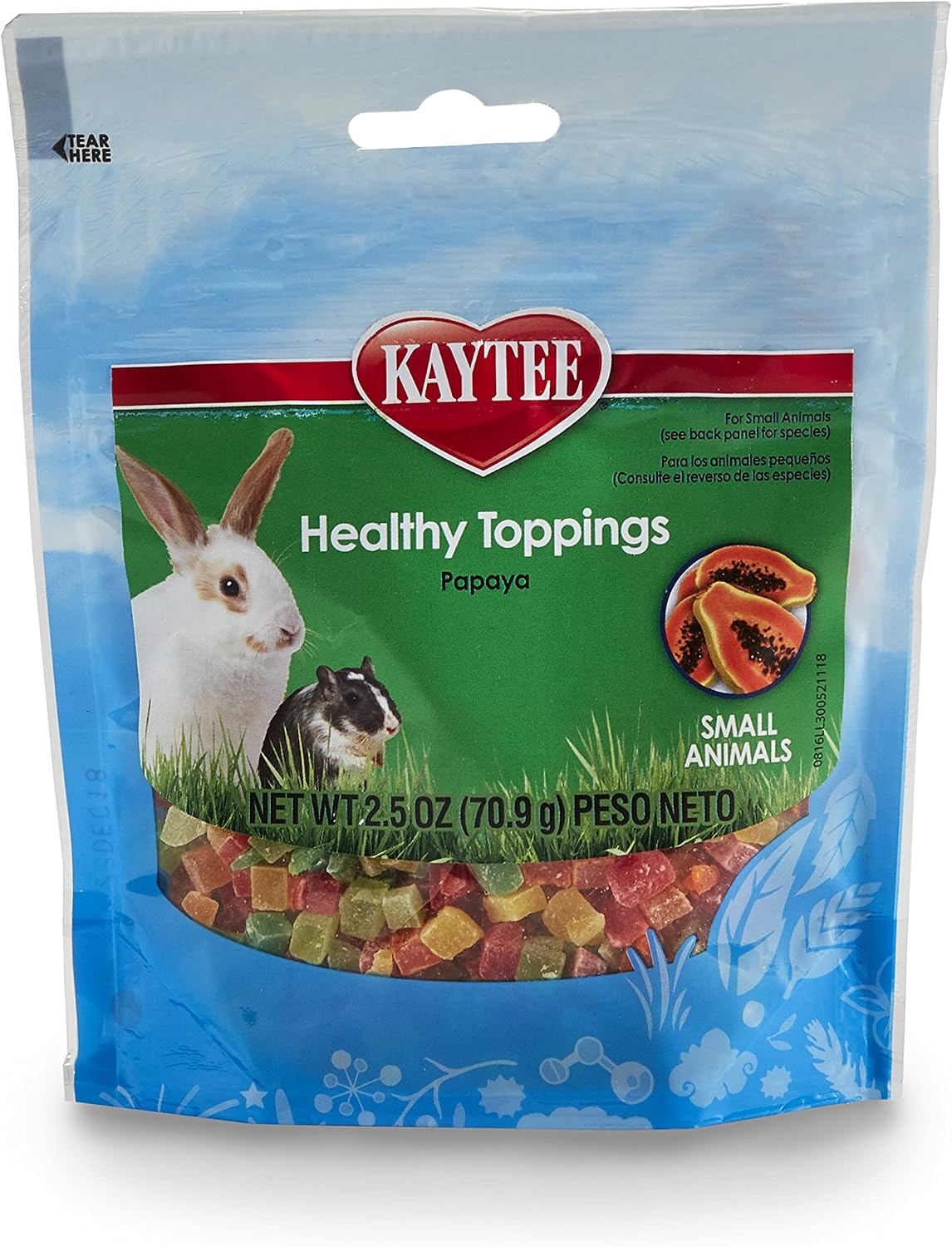 image:imageKaytee Healthy Toppings Papaya Rabbit Treats 25 Oz25 Ounce Pack of 1