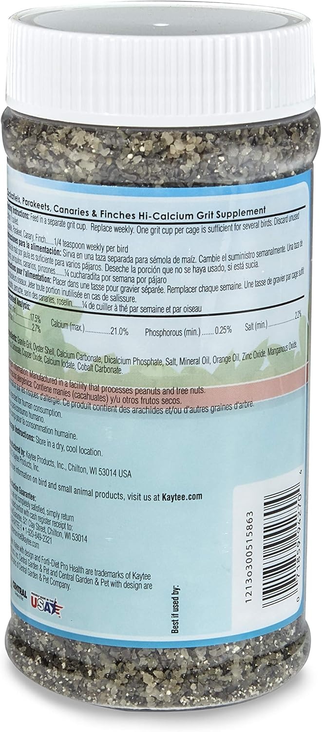 image:imageKaytee HiCalcium Grit for Small Birds Jar 21 oz21 Ounce Pack of 2