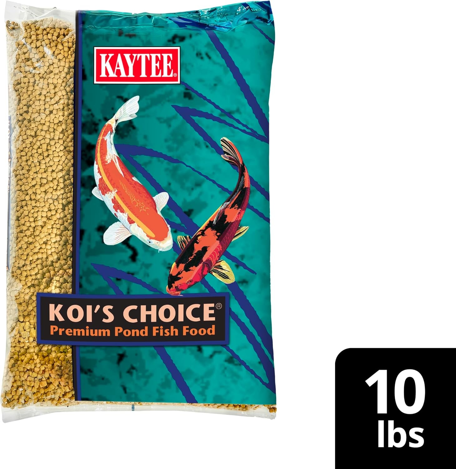 image:imageKaytee Kois Choice Floating Fish Food for Koi Goldfish amp Pond Fish10 Pound Pack of 2