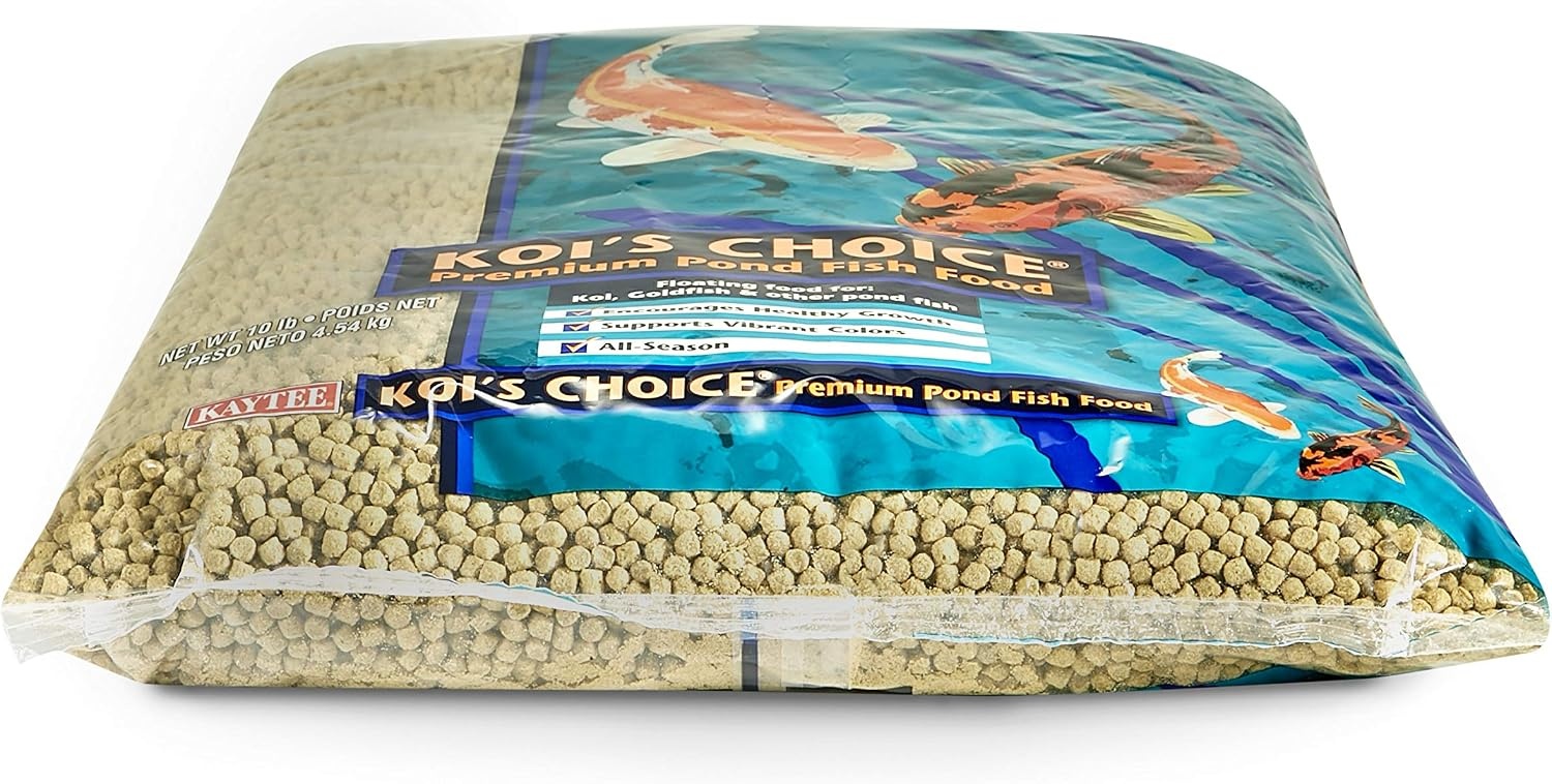 image:imageKaytee Kois Choice Floating Fish Food for Koi Goldfish amp Pond Fish10 Pound Pack of 2