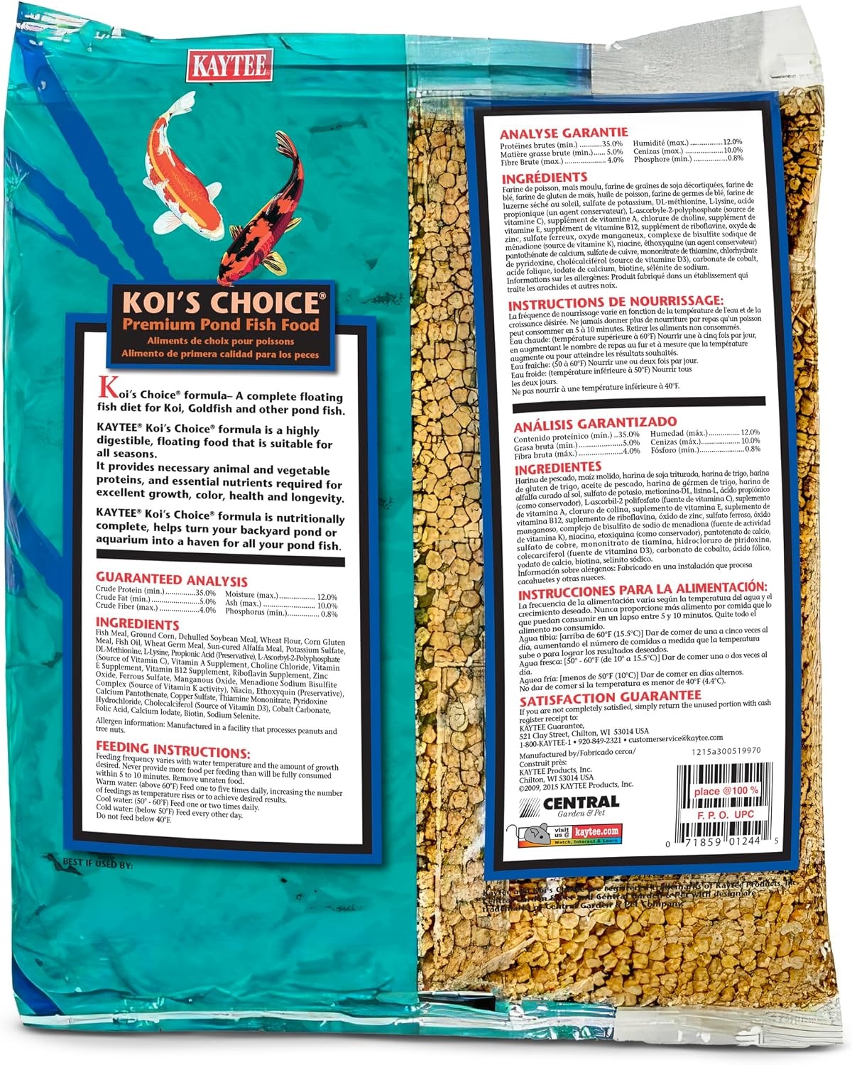 image:imageKaytee Kois Choice Floating Fish Food for Koi Goldfish amp Pond Fish3 Pound Pack of 1