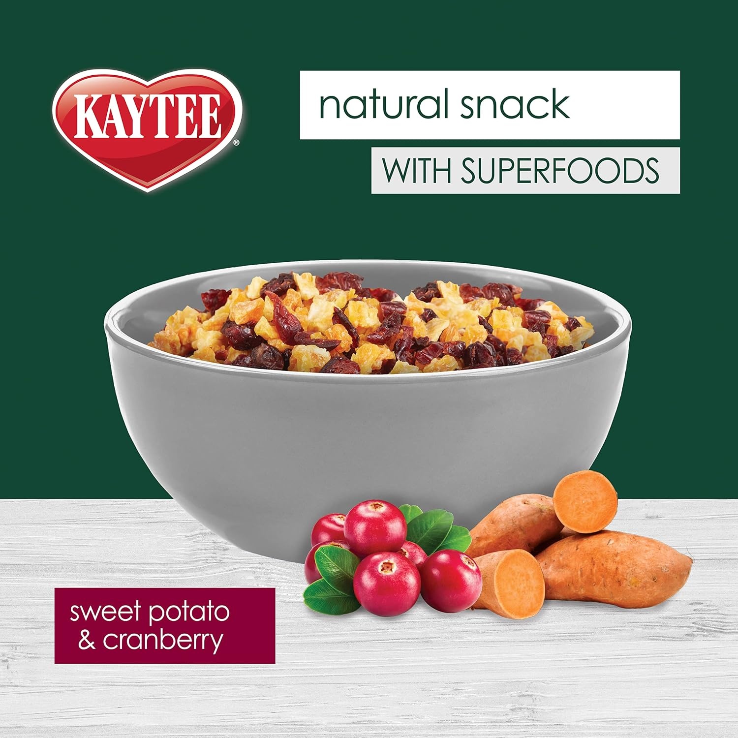 image:imageKaytee Natural Snack with Superfoods For Pet Guinea Pigs Rabbits Hamsters and Other Small Animals Apple amp Carrot 25 Ounces3 Ounce Pack of 2