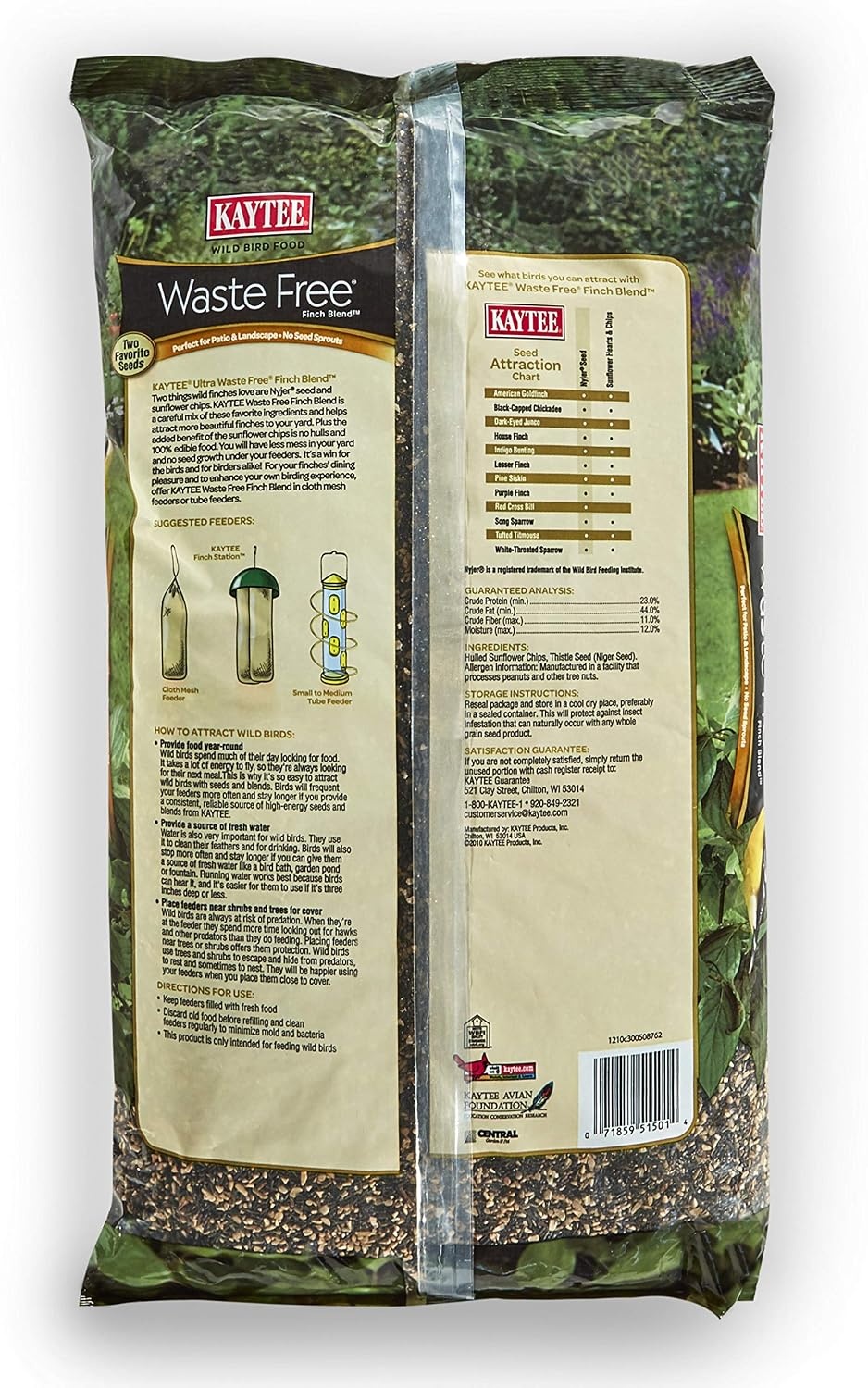 image:imageKaytee No Mess Finch Seed and Nyjer Blend Attracts Goldfinches Chickadees Junos Finches and Other Wild Birds 8 Pounds128 Ounce Pack of 2