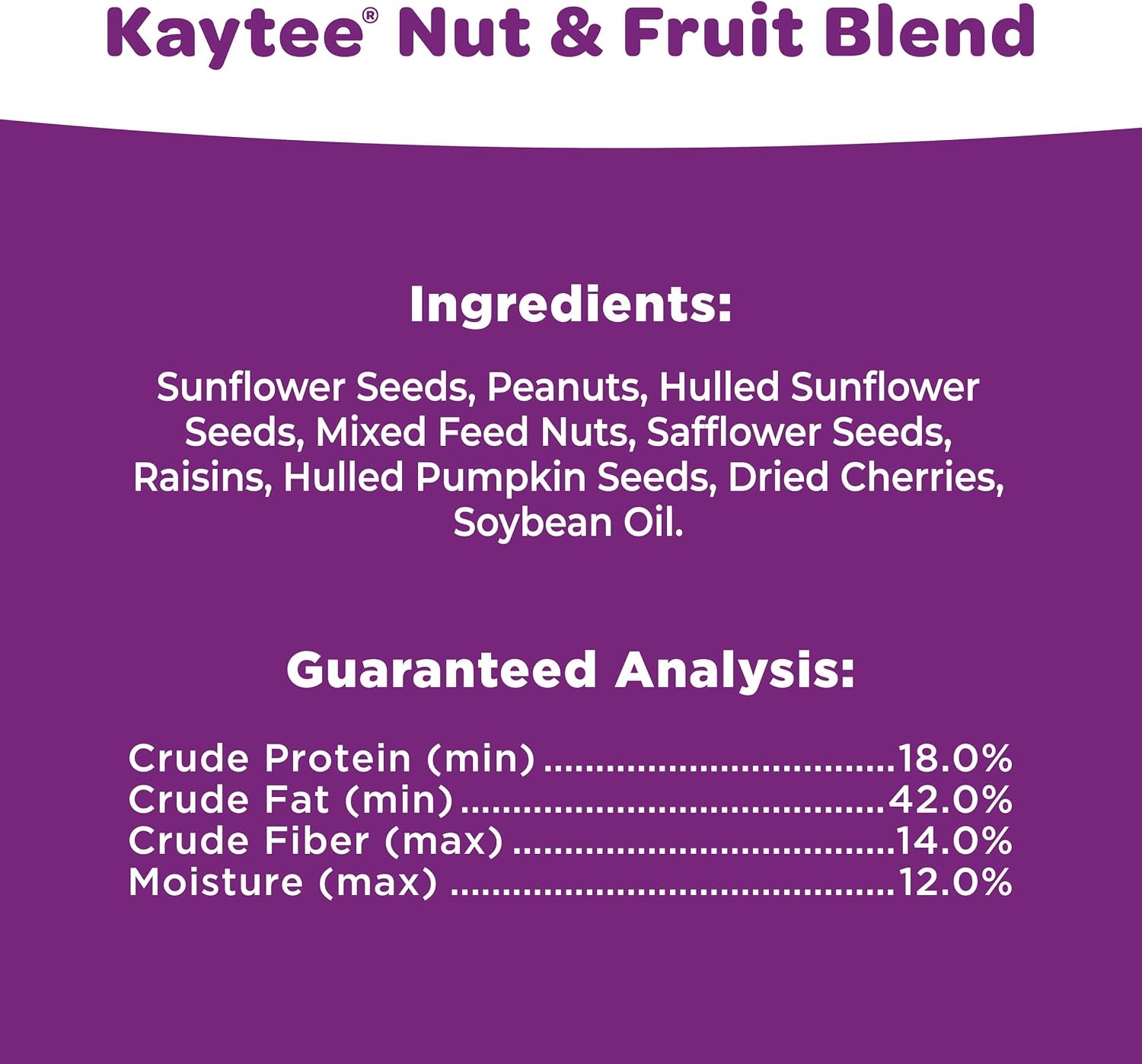 image:imageKaytee Nut amp Fruit Wild Bird Seed 5 lb20 Pound Pack of 1