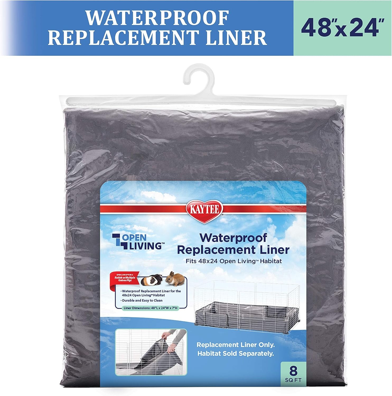 image:imageKaytee Open Living Pet Guinea Pig or Rabbit Habitat Replacement Liner 48 x 24480L x 240W x 01H