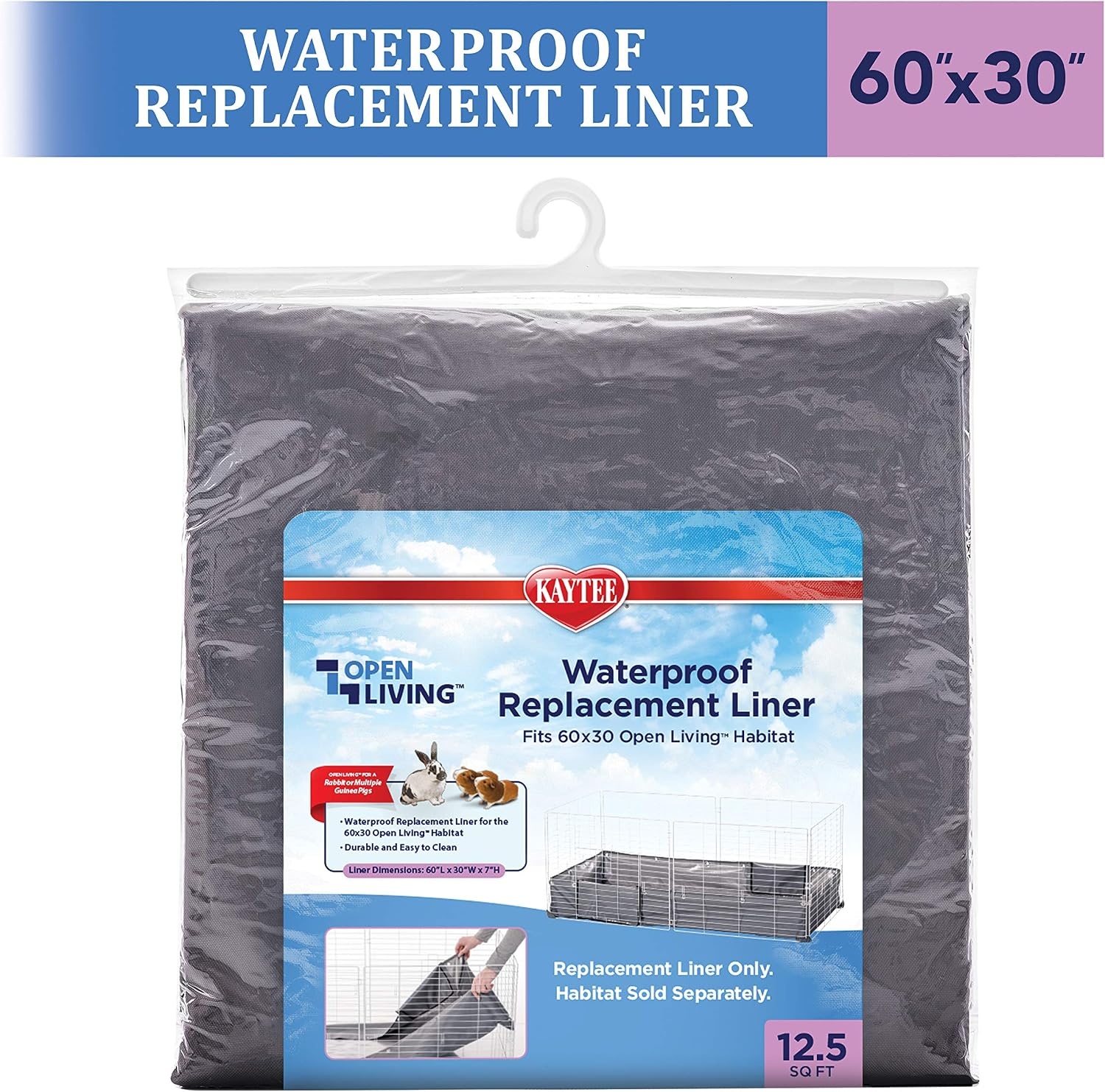 image:imageKaytee Open Living Pet Guinea Pig or Rabbit Habitat Replacement Liner 48 x 24600L x 300W x 01H