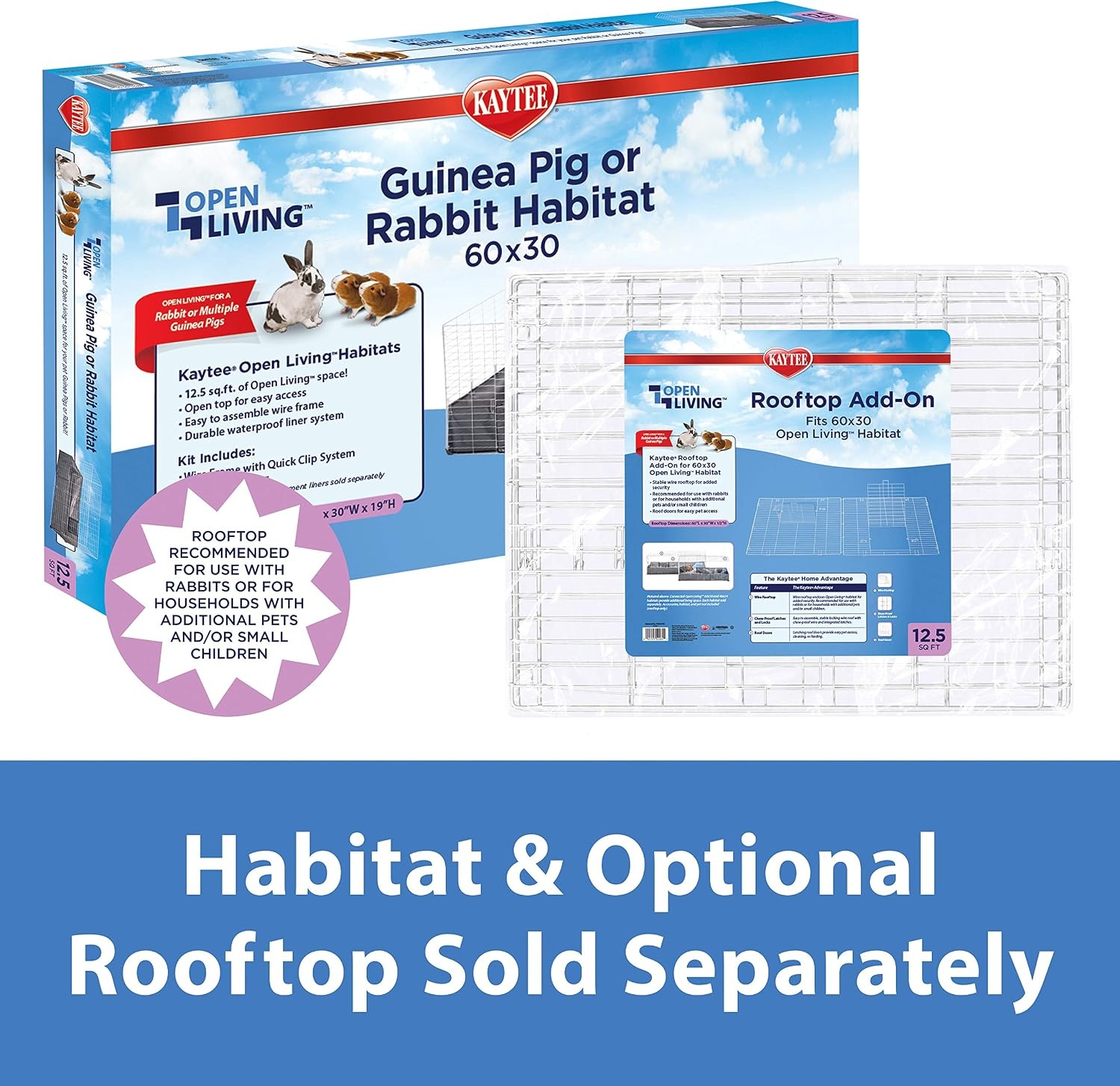 image:imageKaytee Open Living Pet Guinea Pig or Rabbit Habitat Replacement Liner 48 x 24600L x 300W x 01H