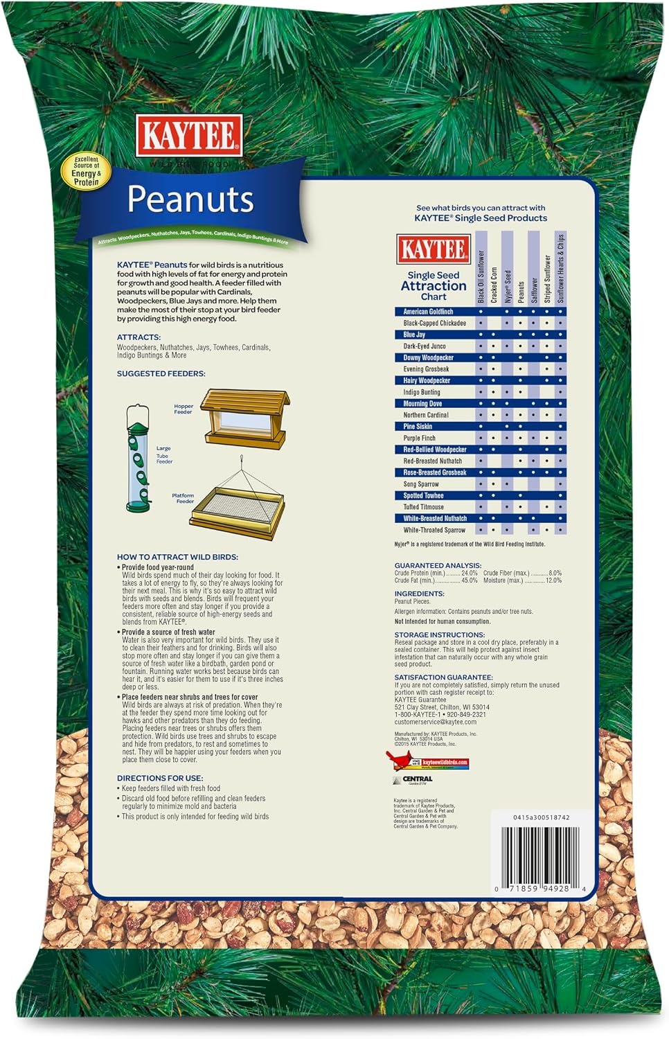 image:imageKaytee Peanuts Wild Bird Food High in Fat and Protein10 Pound Pack of 1