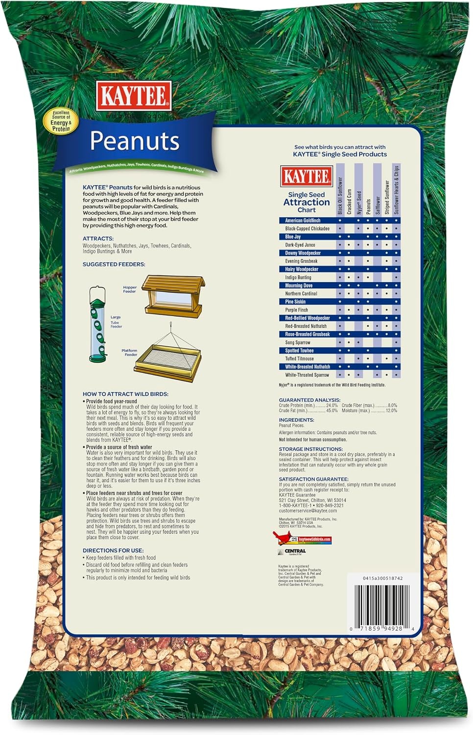 image:imageKaytee Peanuts Wild Bird Food High in Fat and Protein11 Pound Pack of 1