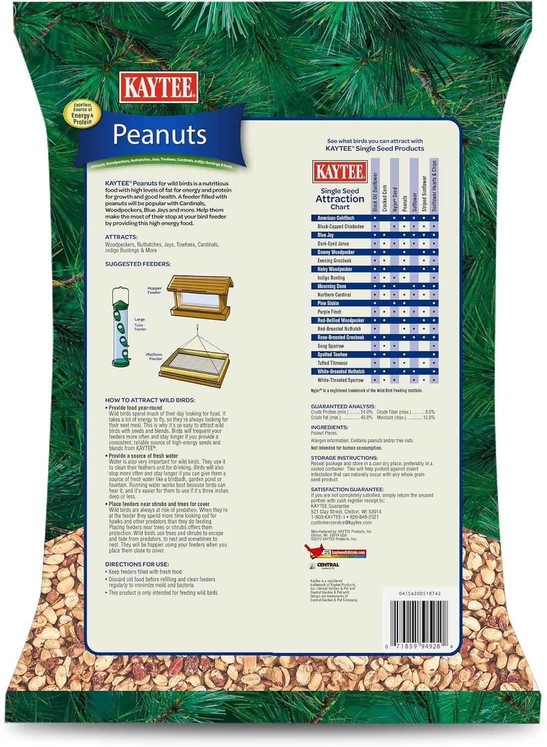 image:imageKaytee Peanuts Wild Bird Food High in Fat and Protein5 Pound Pack of 1