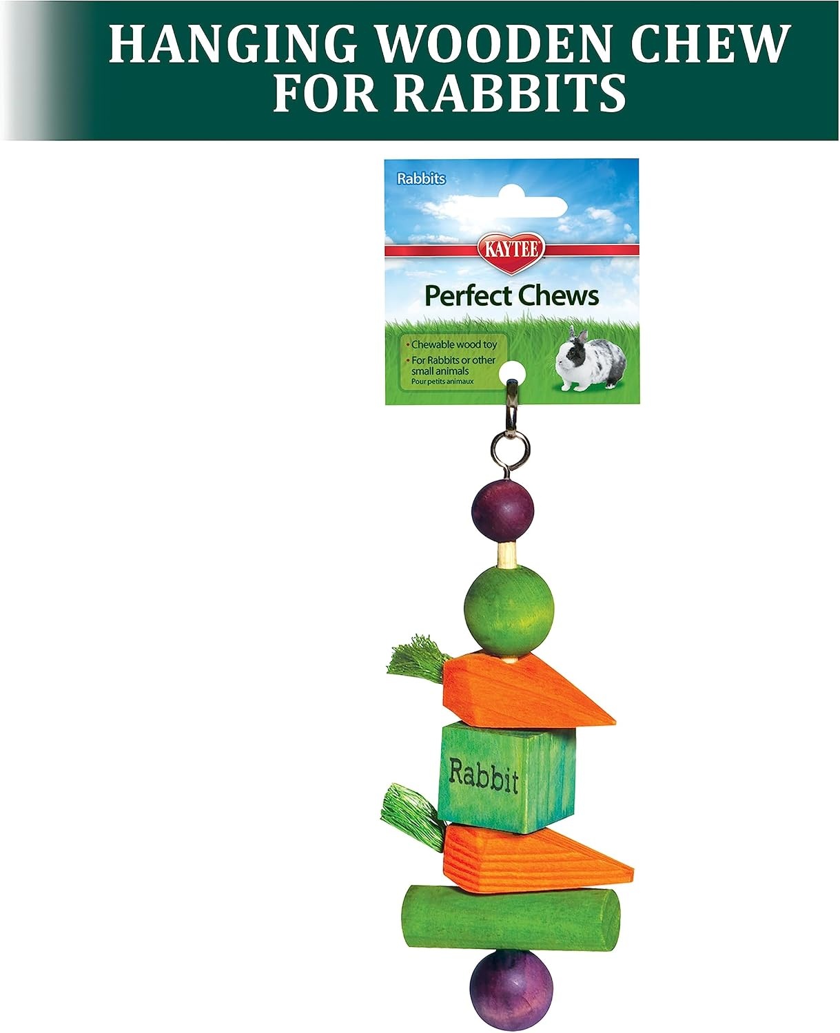 image:imageKaytee Perfect Chews Hanging Wood Chew Toy for Pet Rabbits and Other Small Animals1 Count Pack of 1