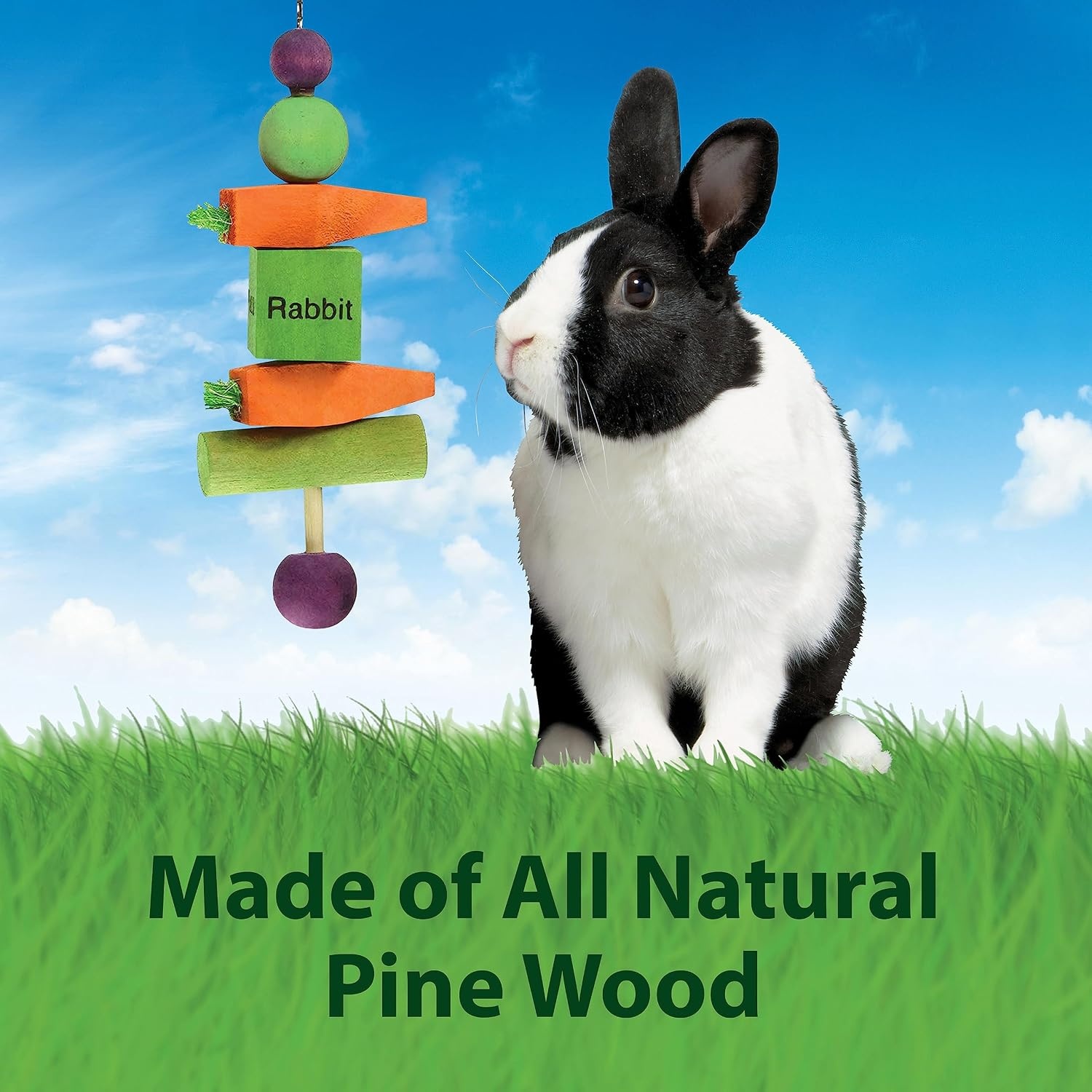 image:imageKaytee Perfect Chews Hanging Wood Chew Toy for Pet Rabbits and Other Small Animals1 Count Pack of 2