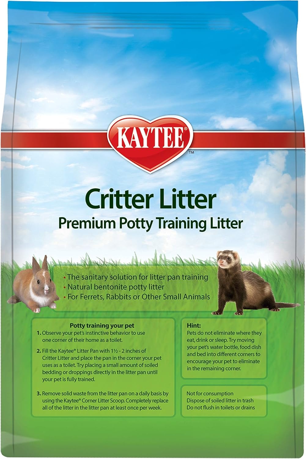 image:imageKaytee Premium Potty Training Critter Litter for Rabbits amp Ferrets 8 lb4 lb