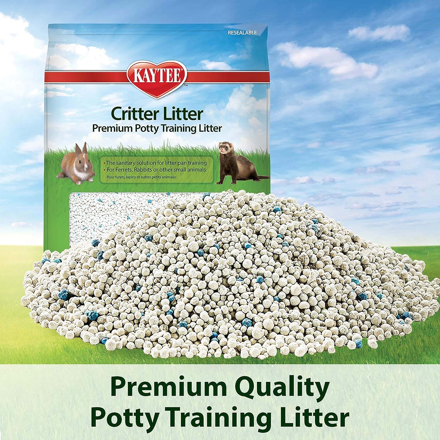 image:imageKaytee Premium Potty Training Critter Litter for Rabbits amp Ferrets 8 lb8 lb Pack of 6
