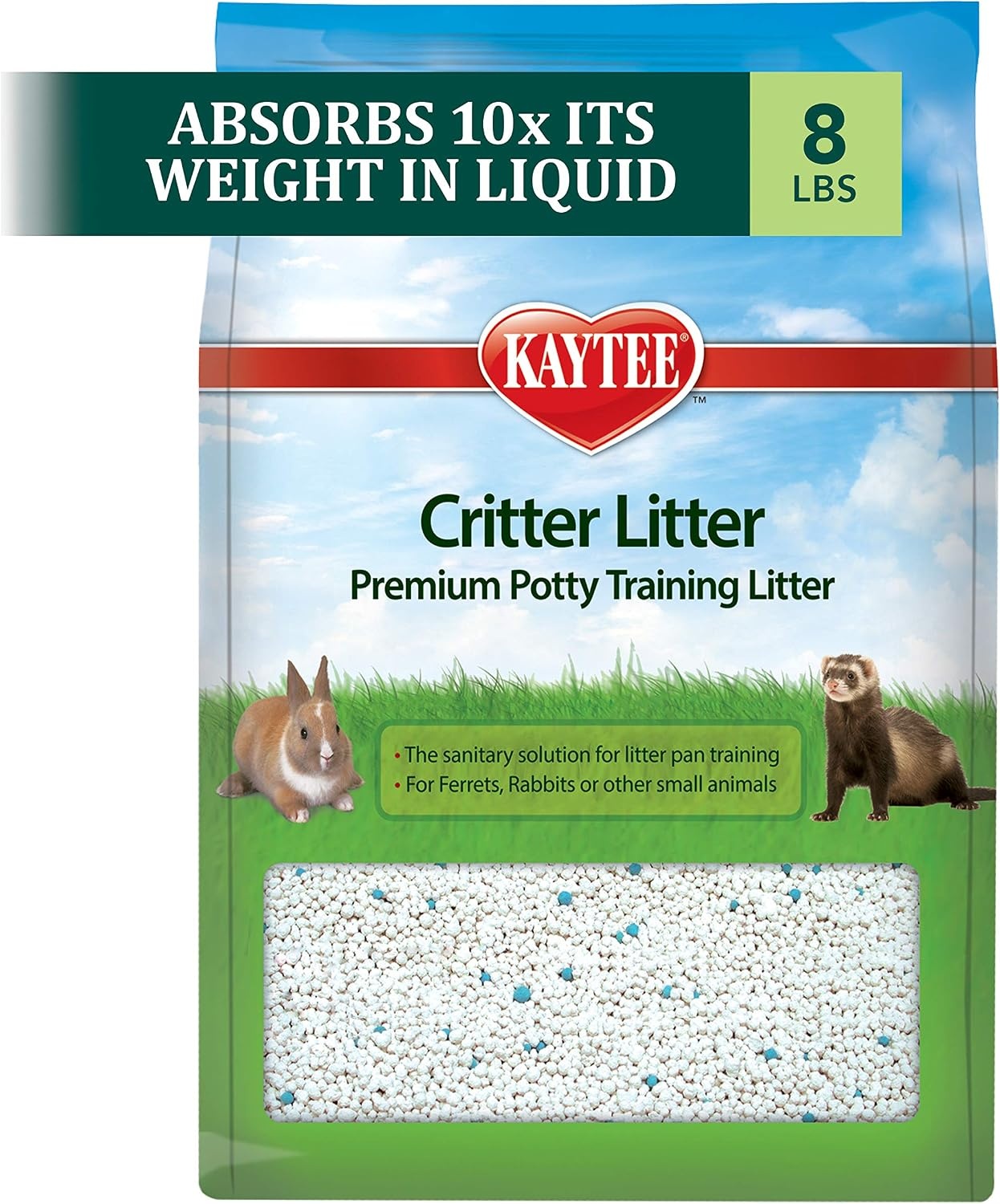 image:imageKaytee Premium Potty Training Critter Litter for Rabbits amp Ferrets 8 lb8 lb Pack of 6