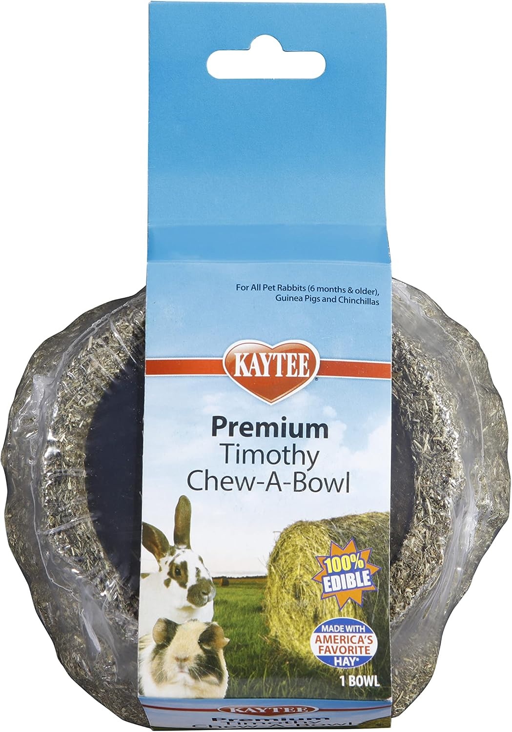 image:imageKaytee Premium Timothy Hay ChewABowl for Rabbits Guinea Pigs784 Ounce Pack of 1
