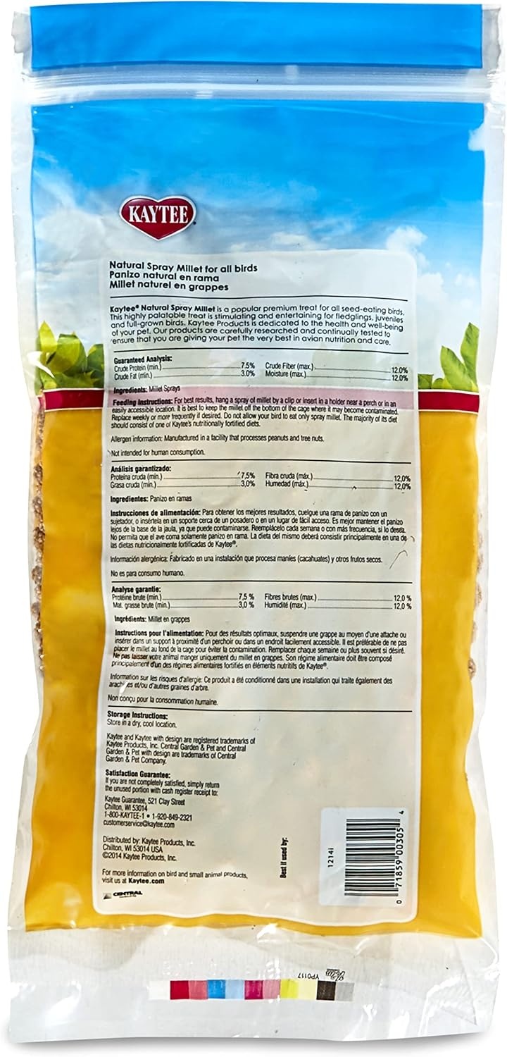 image:imageKaytee Spray Millet Treat for Pet Birds 7 oz7 Ounce Pack of 1