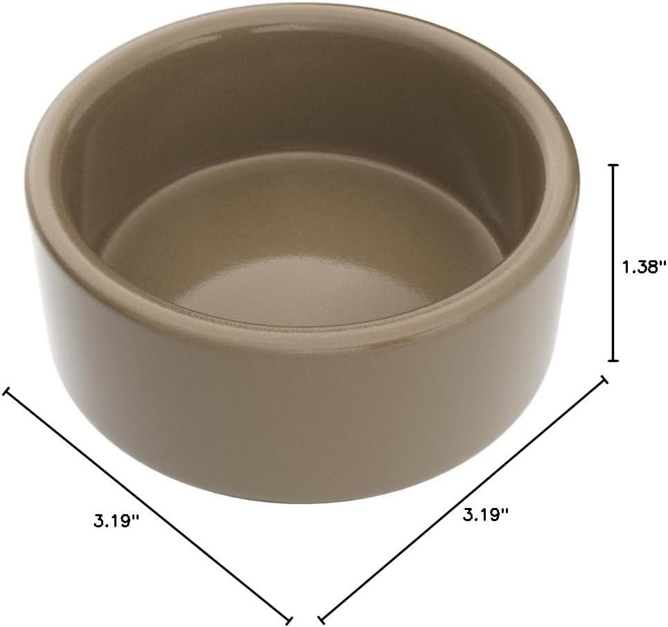 image:imageKaytee Stoneware Ceramic Pet Hamster Bowl Brown 5Inch3 in