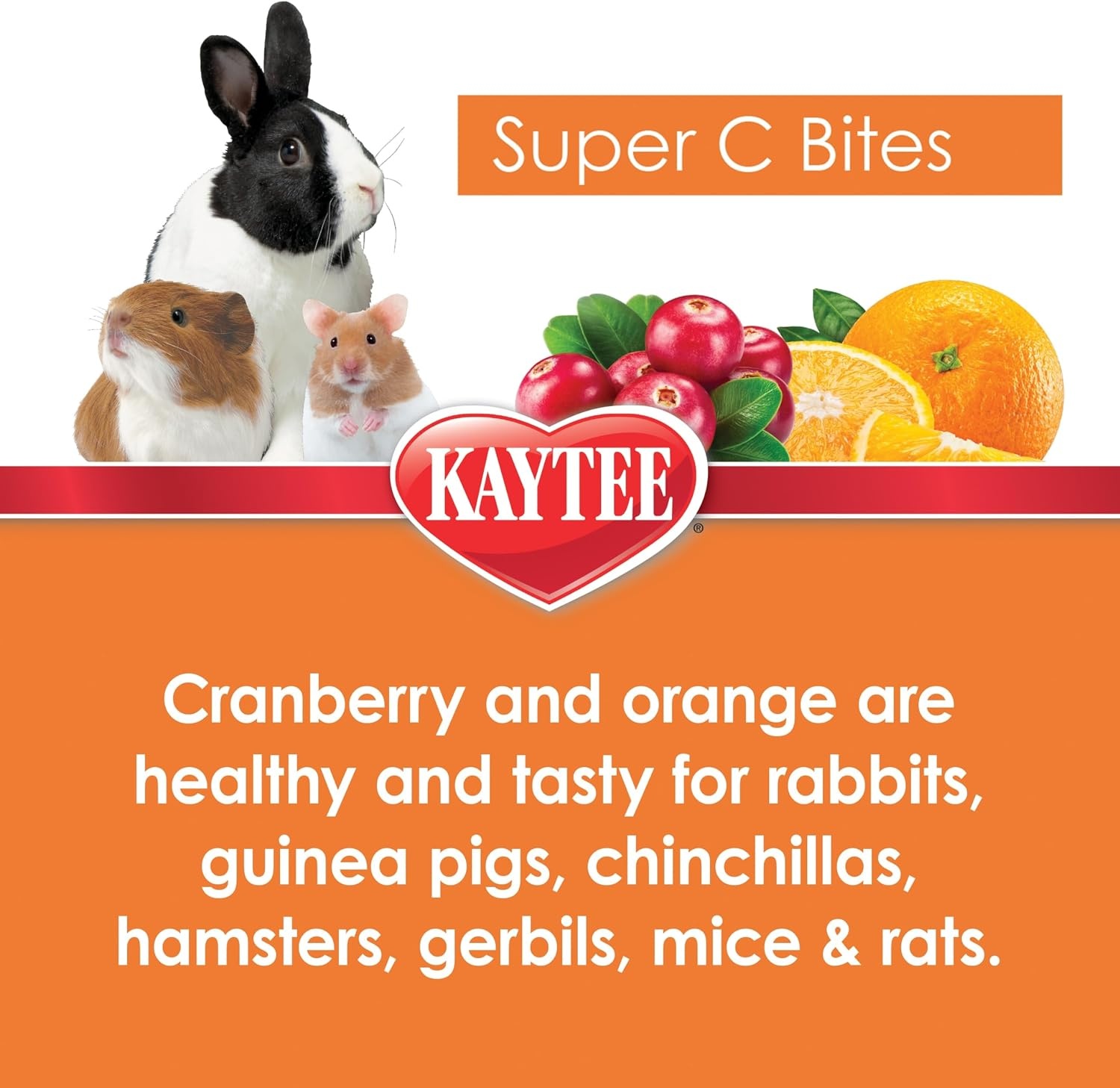 image:imageKaytee Super C Bites Guinea Pig Treats Cranberry 15 PoundCranberry and Orange
