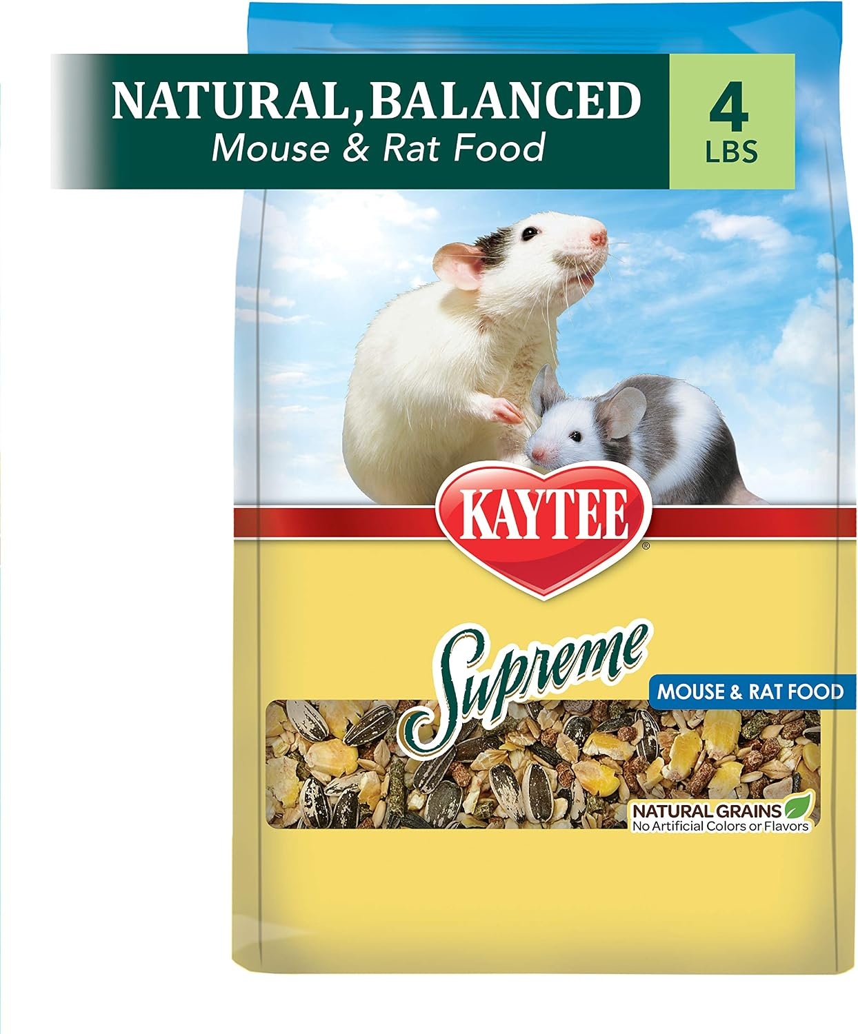 image:imageKaytee Supreme Pet Mouse and Rat Food 4 lb4 Pound Pack of 1