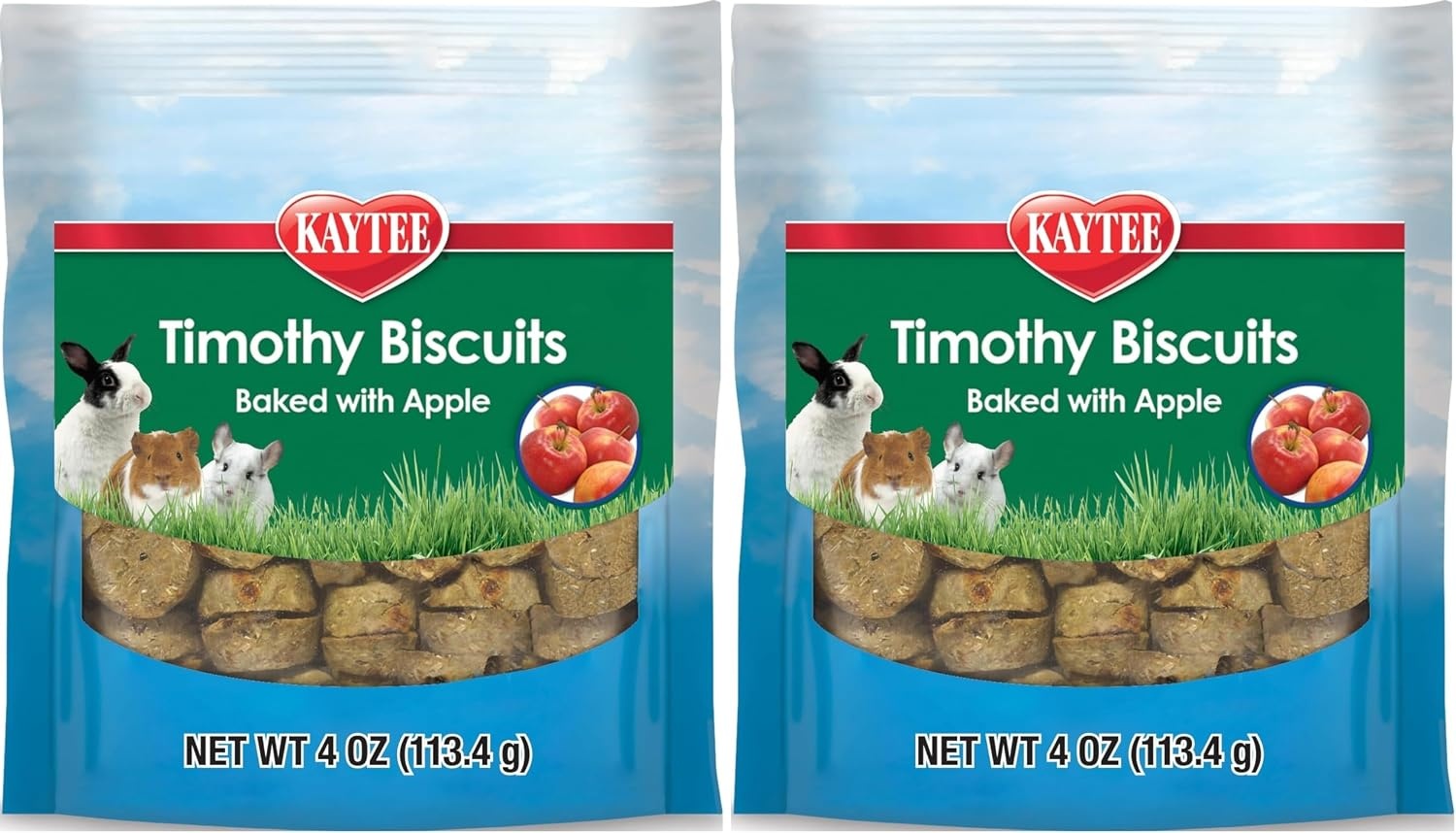 image:imageKaytee Timothy Biscuits Timothy Hay Bunny Treats for Rabbits 4 OzApple