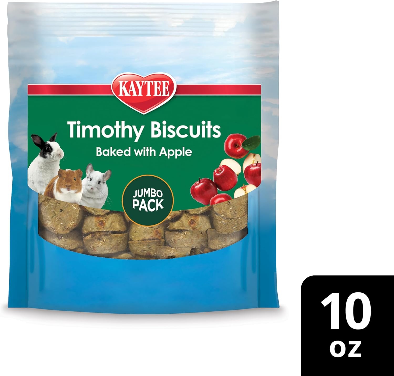 image:imageKaytee Timothy Biscuits Timothy Hay Bunny Treats for Rabbits 4 OzApple
