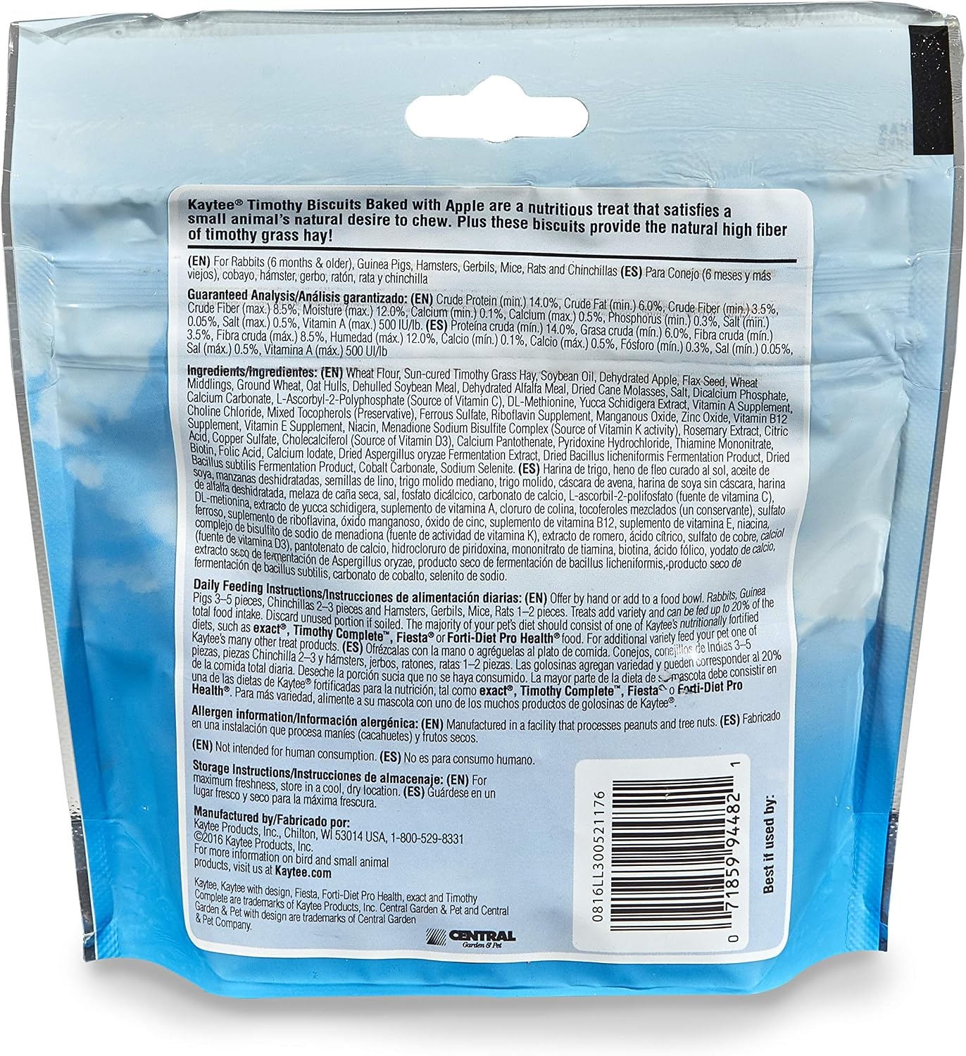 image:imageKaytee Timothy Biscuits Timothy Hay Bunny Treats for Rabbits 4 OzApple