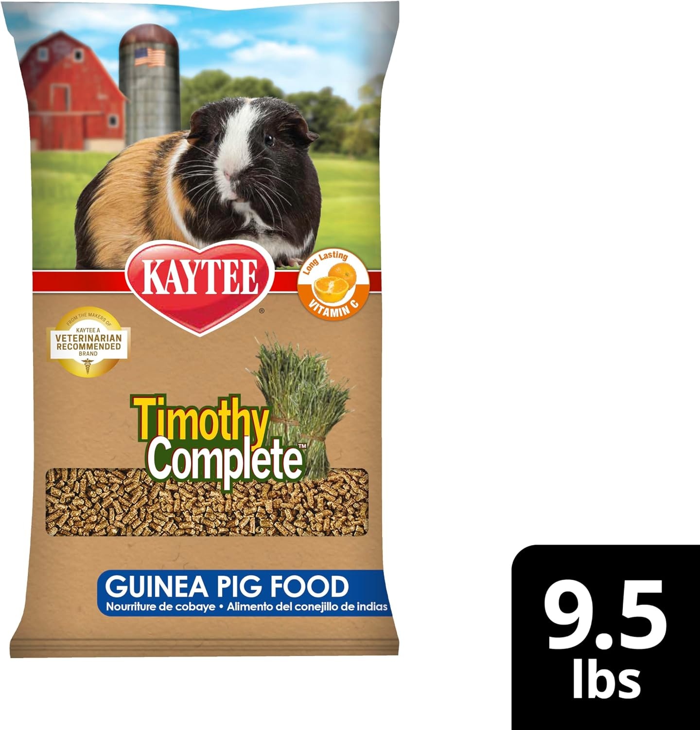 image:imageKaytee Timothy Complete Guinea Pig Food with Timothy Hay 25 Pounds95 Pound Pack of 1