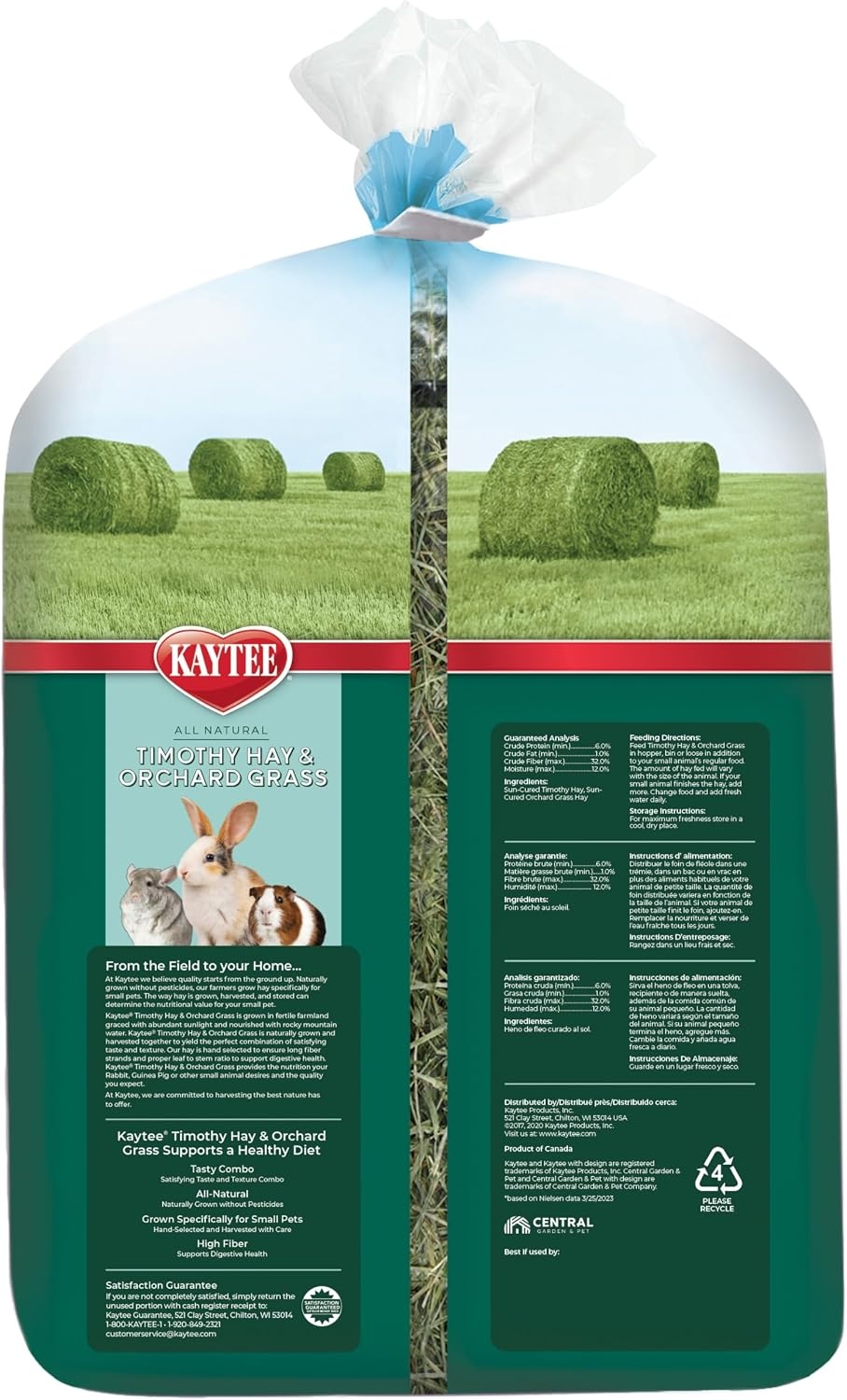 image:imageKaytee Timothy Hay amp Orchard Grass for Guinea Pigs Rabbits amp Other Small Animals 48 oz3 Pound Pack of 1