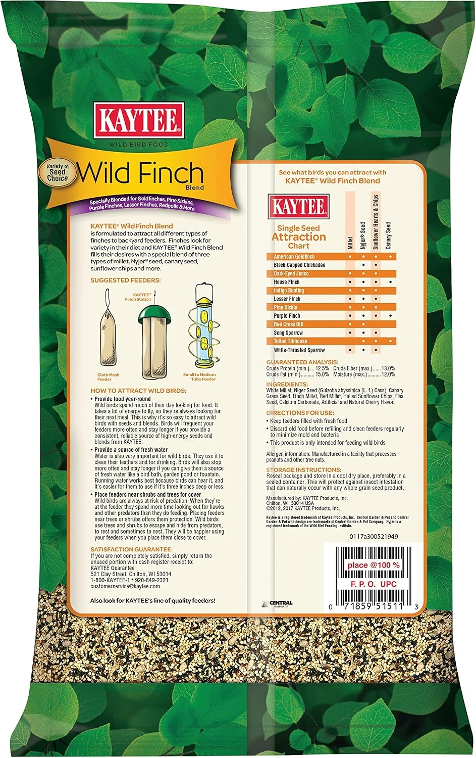 image:imageKaytee Wild Bird Finch Food Blend 3 lb3 Pound Pack of 2