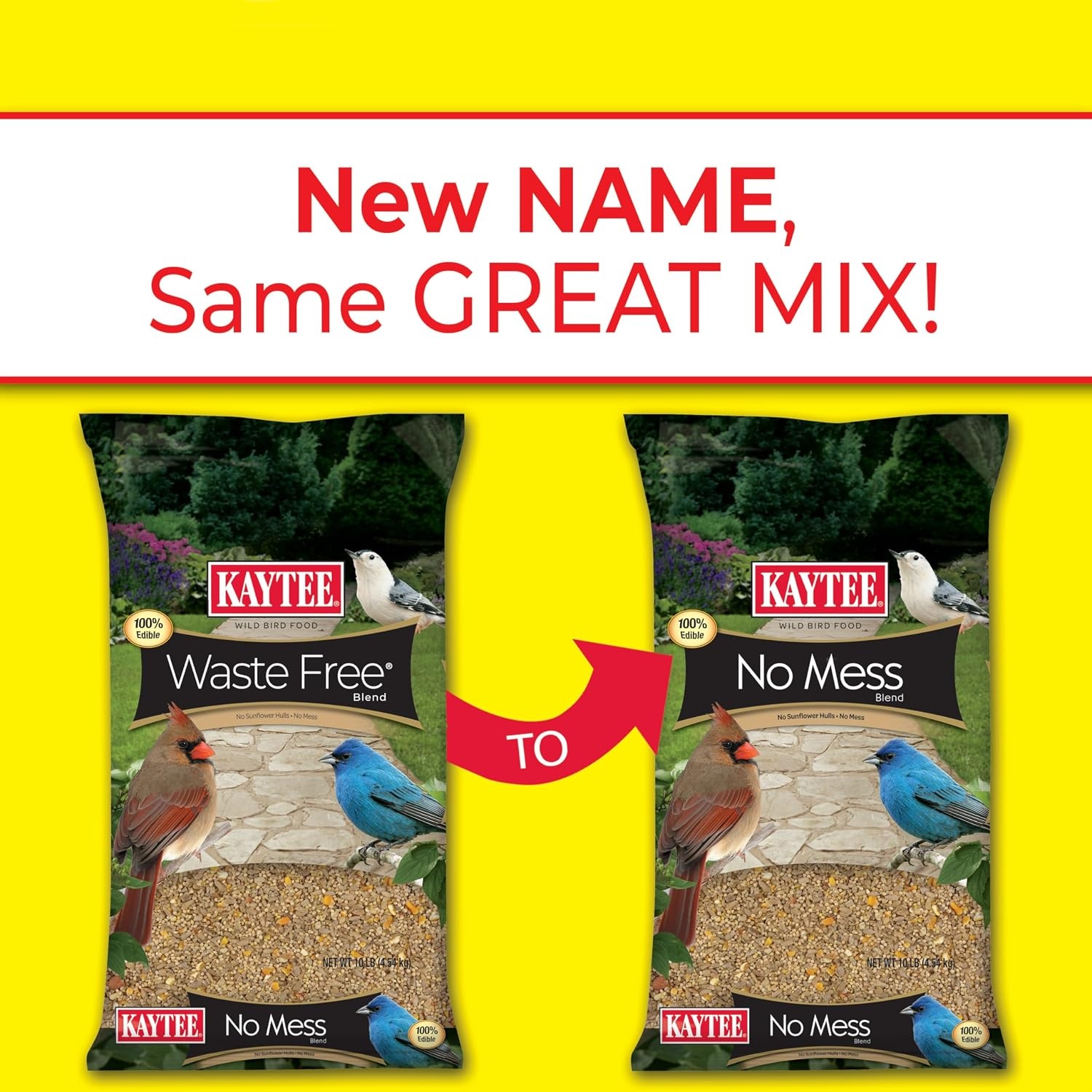 image:imageKaytee Wild Bird No Mess Food Seed Blend for Cardinals 5 Pound160 Ounce Pack of 4