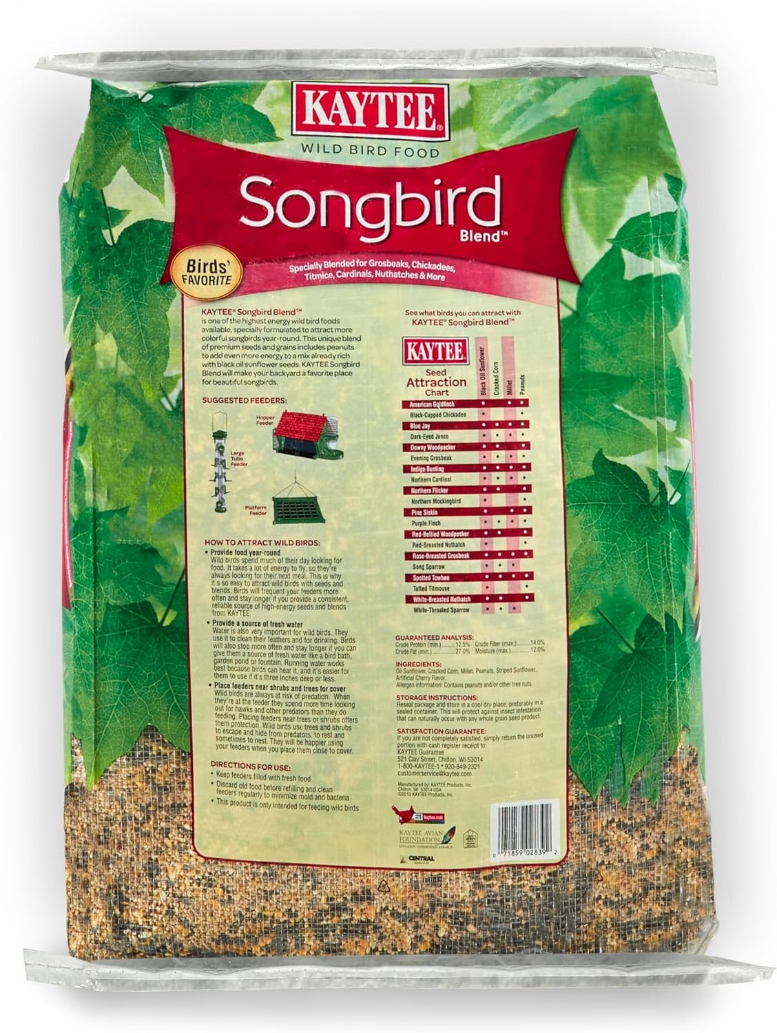 image:imageKaytee Wild Bird Songbird Blend Food Seed 7 Pound14 Pound Pack of 1