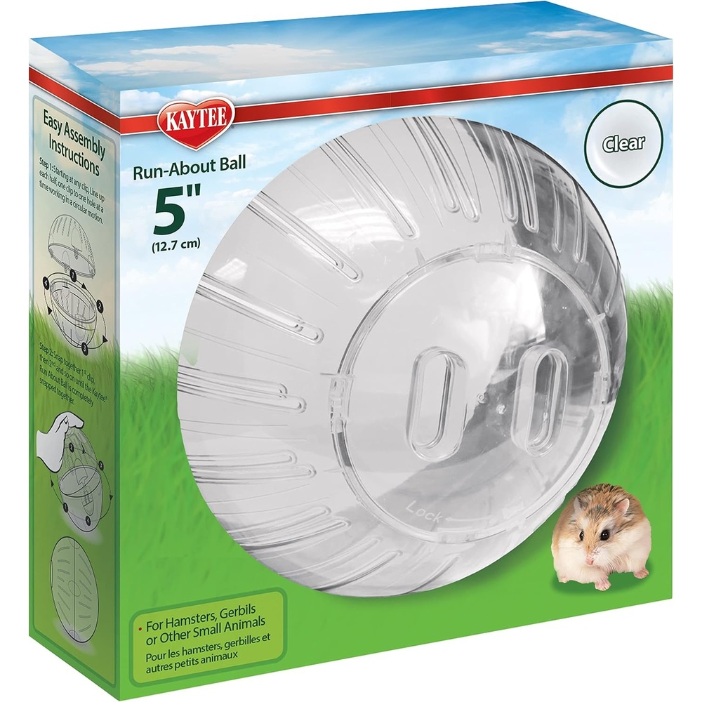 image:imageKaytee 115 Clear RunAbout Exercise Ball for Hamster amp Gerbil PetsClear