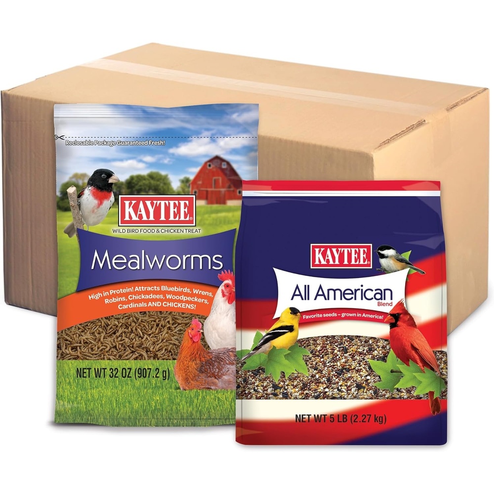 image:imageKaytee All American Mealworm and Black Oil Sunflower Wild Bird Food 3 PackAll American and Mealworm