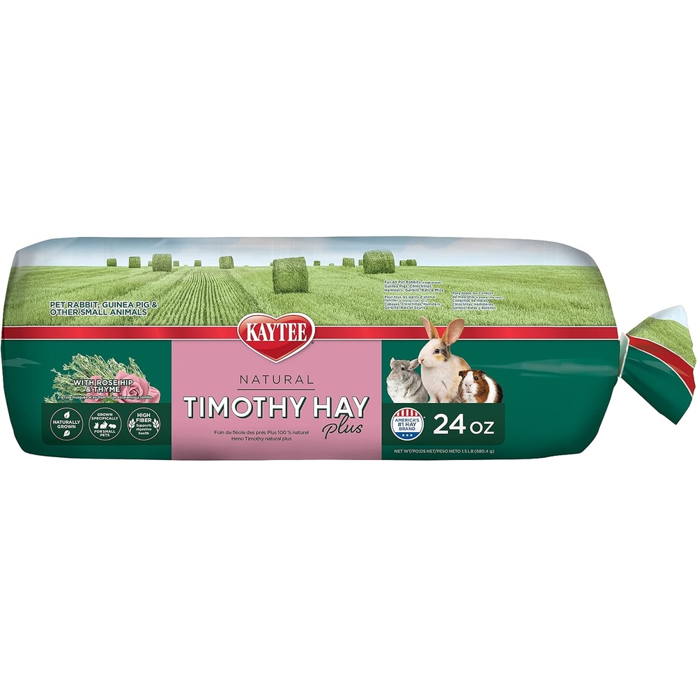image:imageKaytee All Natural Timothy Hay Plus Carrots for Guinea Pig amp RabbitRose Hip  Thyme