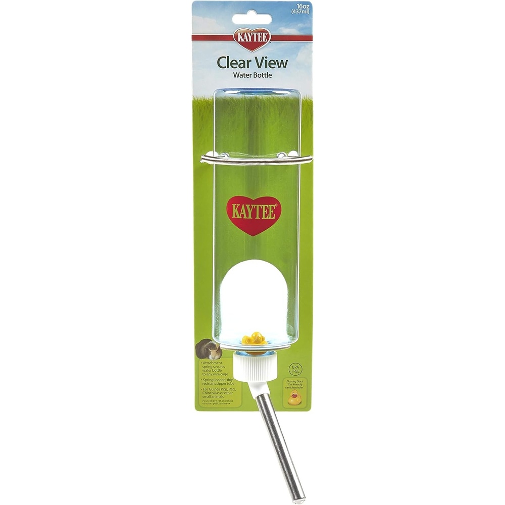 image:imageKaytee Clear View Water Bottle for Pet Rabbits Ferrets and Guinea Pigs 32 oz16 oz Pack of 1