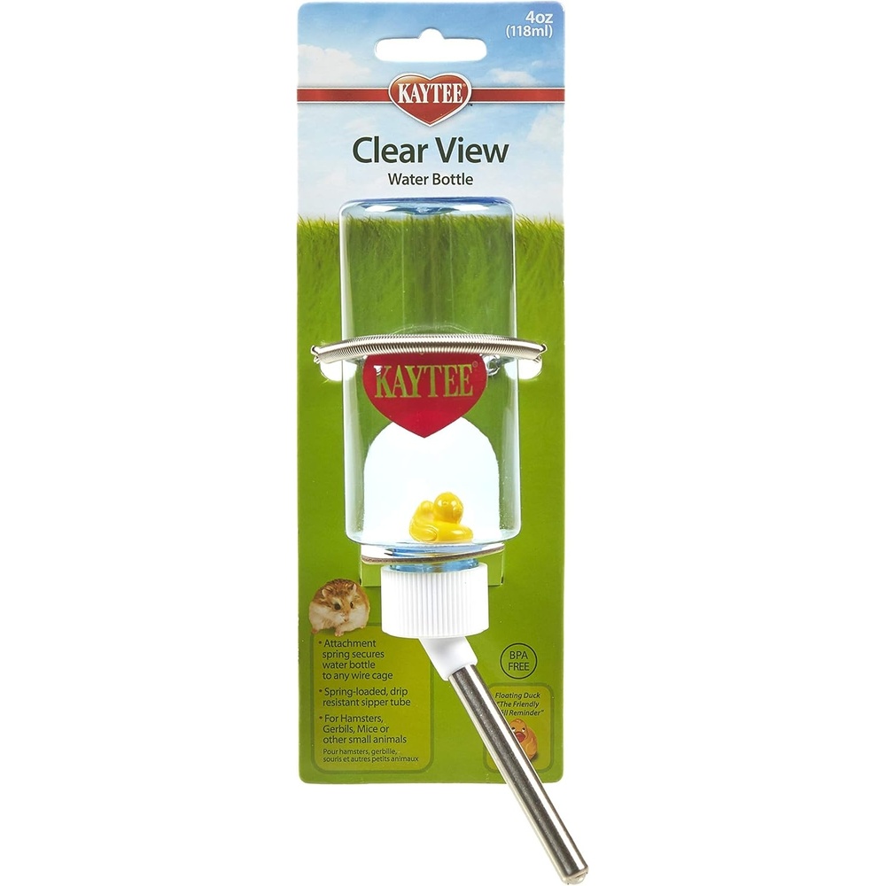 image:imageKaytee Clear View Water Bottle for Pet Rabbits Ferrets and Guinea Pigs 32 oz4 oz Pack of 1