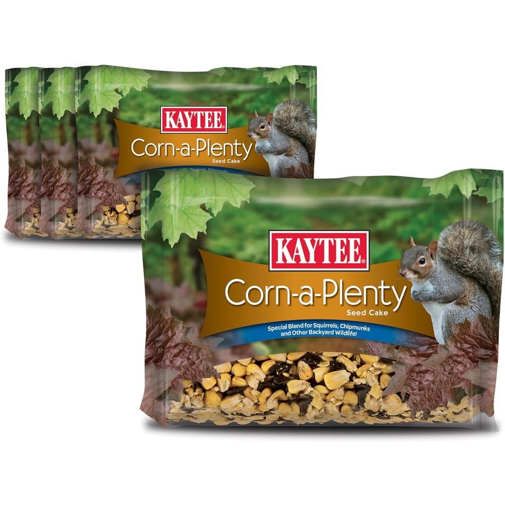 image:imageKaytee CornaPlenty Seed Cake Food for Wild Squirrels Chipmunks Rabbits amp Other Backyard Wildlife 25 Pounds 4 CountCornAPlenty 4 Count