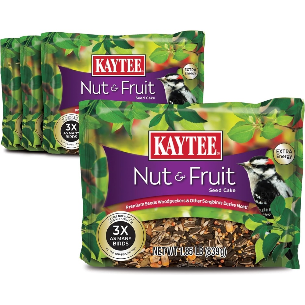 image:imageKaytee CornaPlenty Seed Cake Food for Wild Squirrels Chipmunks Rabbits amp Other Backyard Wildlife 25 Pounds 4 CountNut and Fruit 4 Count