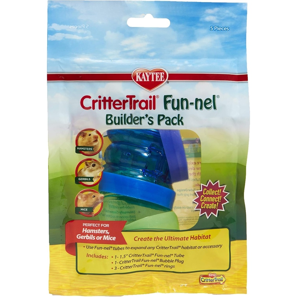 image:imageKaytee CritterTrail Funnel Builders Pack Straight Hamster TubesBuilders Pack