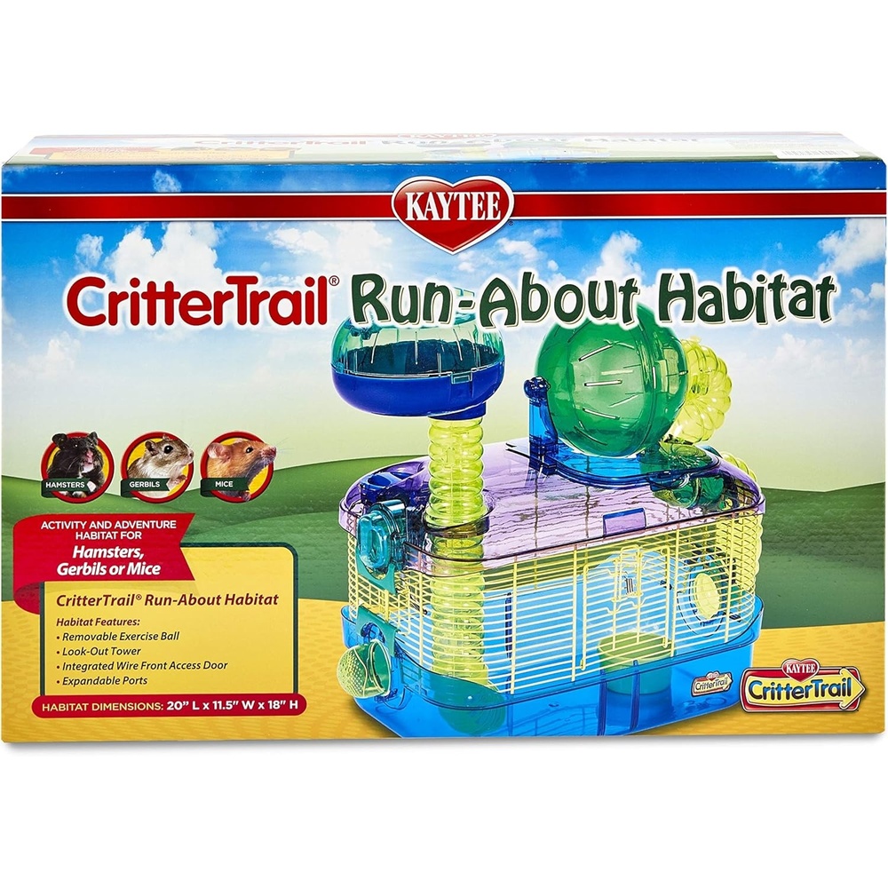 image:imageKaytee CritterTrail RunAbout Habitat for Pet Hamsters Gerbils Mice and Other Small AnimalsBlue