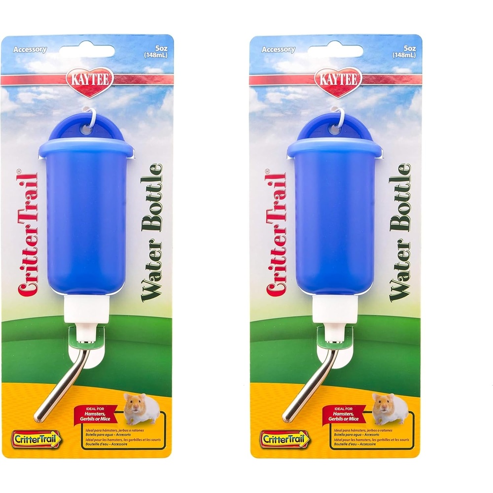 image:imageKaytee CritterTrail Water Bottle for Pet Hamsters Mice and Gerbils 5 ozBlue5 oz Pack of 2