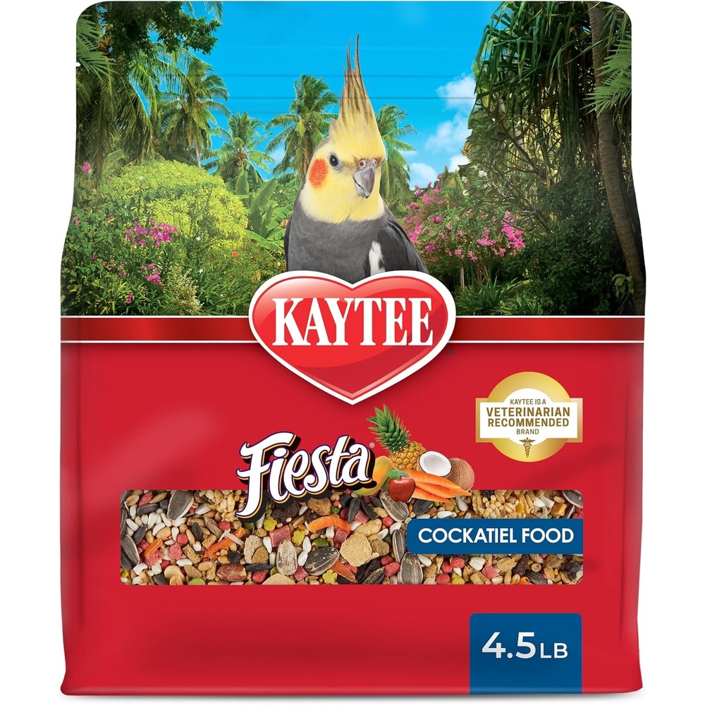 image:imageKaytee Fiesta Cockatiel Bird Food Nutritious Fun Blend 25 Pounds45 Pound Pack of 1