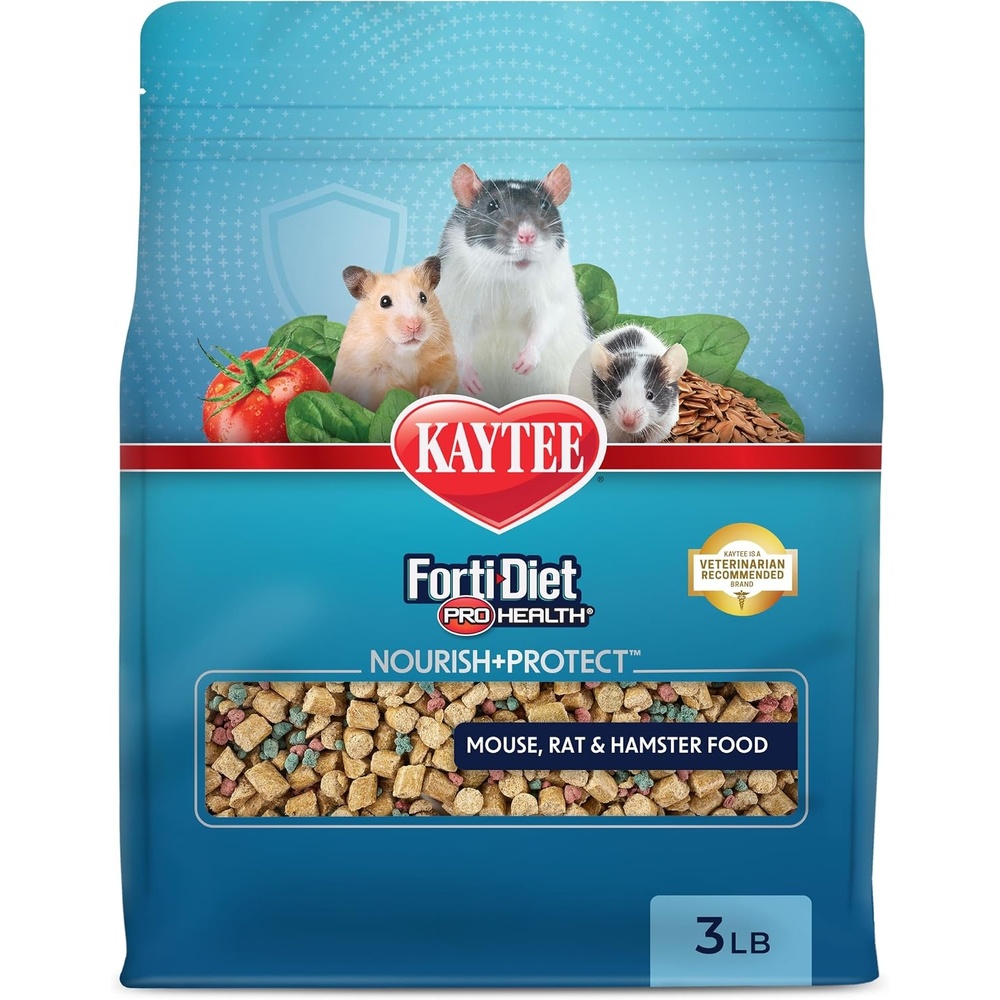 image:imageKaytee Forti Diet Pro Health Small Animal Food For Mouse And Pet Rats 3Pound3 Pound Pack of 1