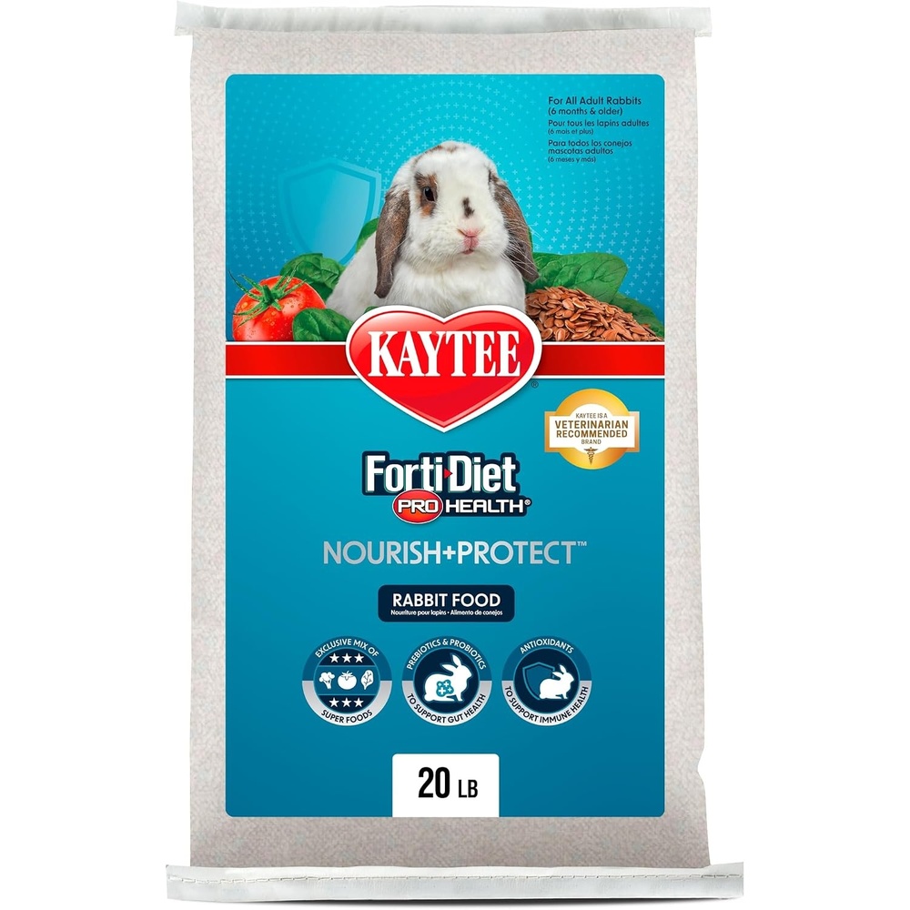 image:imageKaytee FortiDiet Pro Health NourishProtect Adult Rabbit Food 20 lb20 Pound Pack of 1