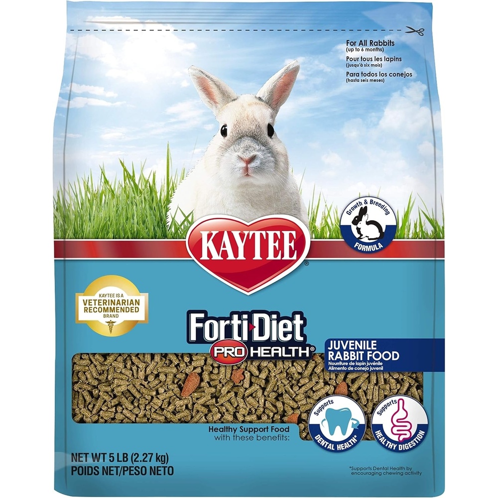image:imageKaytee FortiDiet Pro Health NourishProtect Juvenile Rabbit Food Comprehensive Nutrition Backed by Science Digestive Health Immune Support 3 Pounds5 Pound Pack of 1
